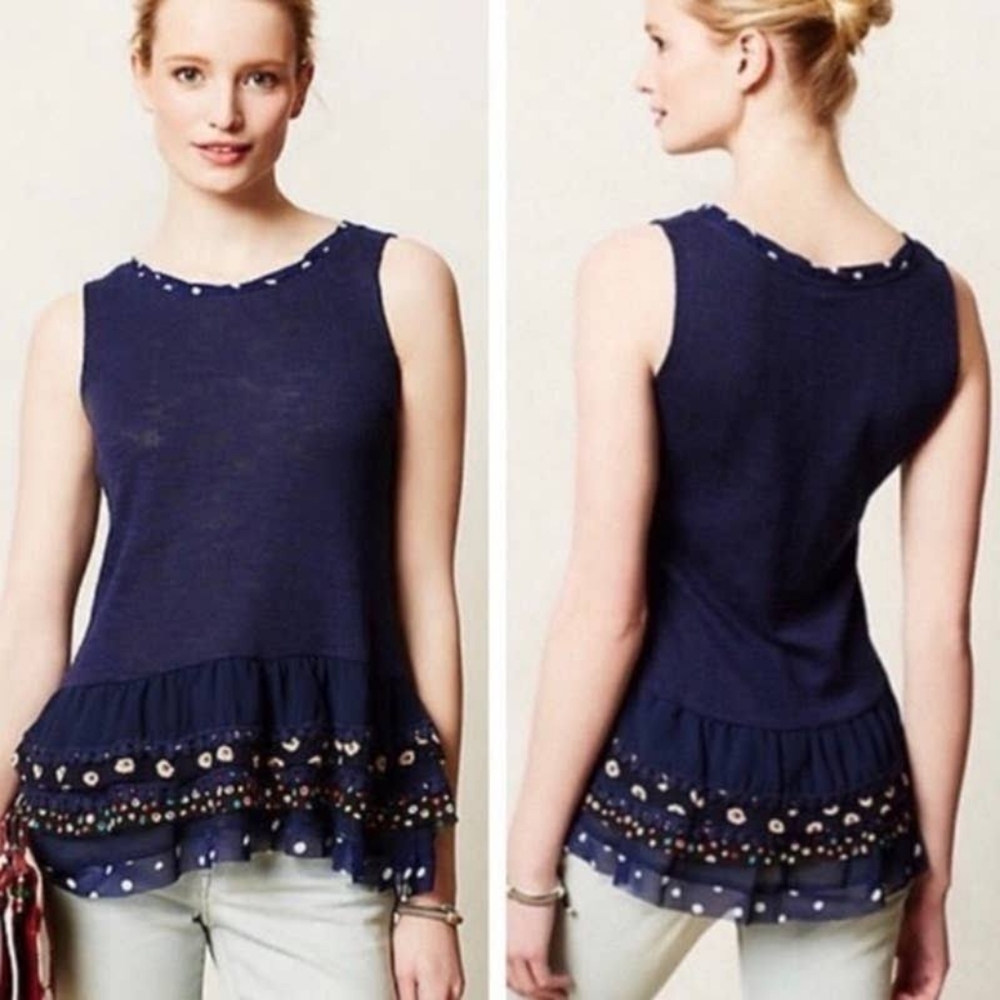 { Anthropologie } Cha Cha Knit Tank